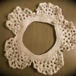 Pearl Vintage Style Knitted Collar