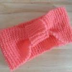 Handmade Knitted Headband Pink